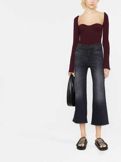 Jo Cropped Flared Jeans