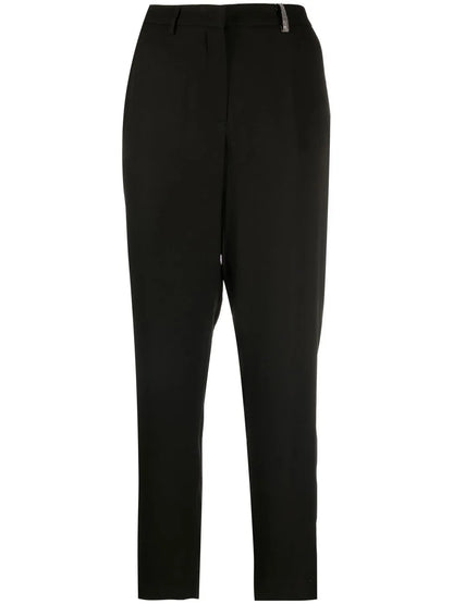 High-Waist Tapered Trousers