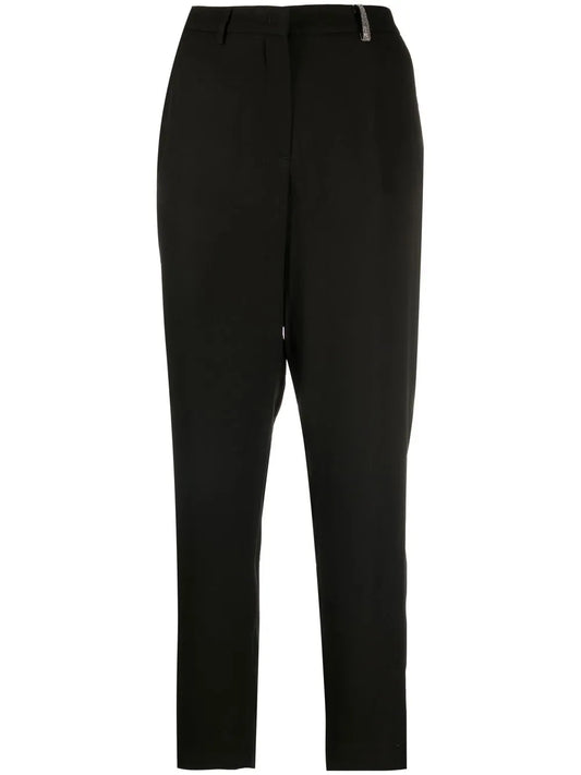 High-Waist Tapered Trousers