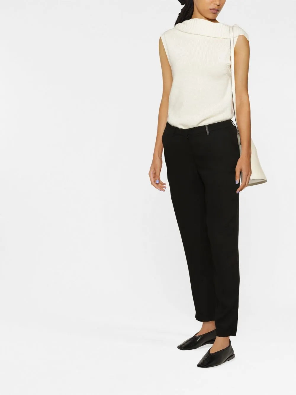 High-Waist Tapered Trousers
