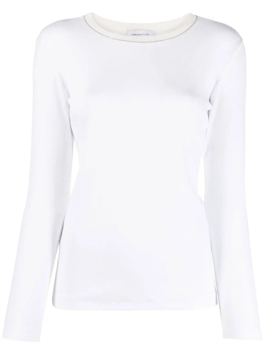 Contrast-Trim Sweater