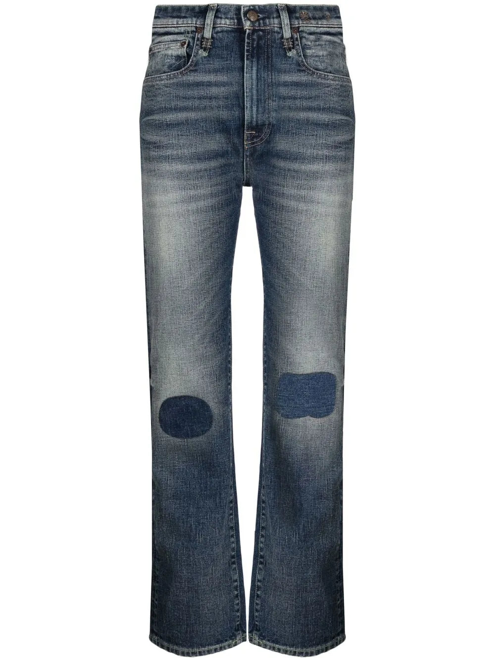 High-Waisted Slim-Cut Jeans