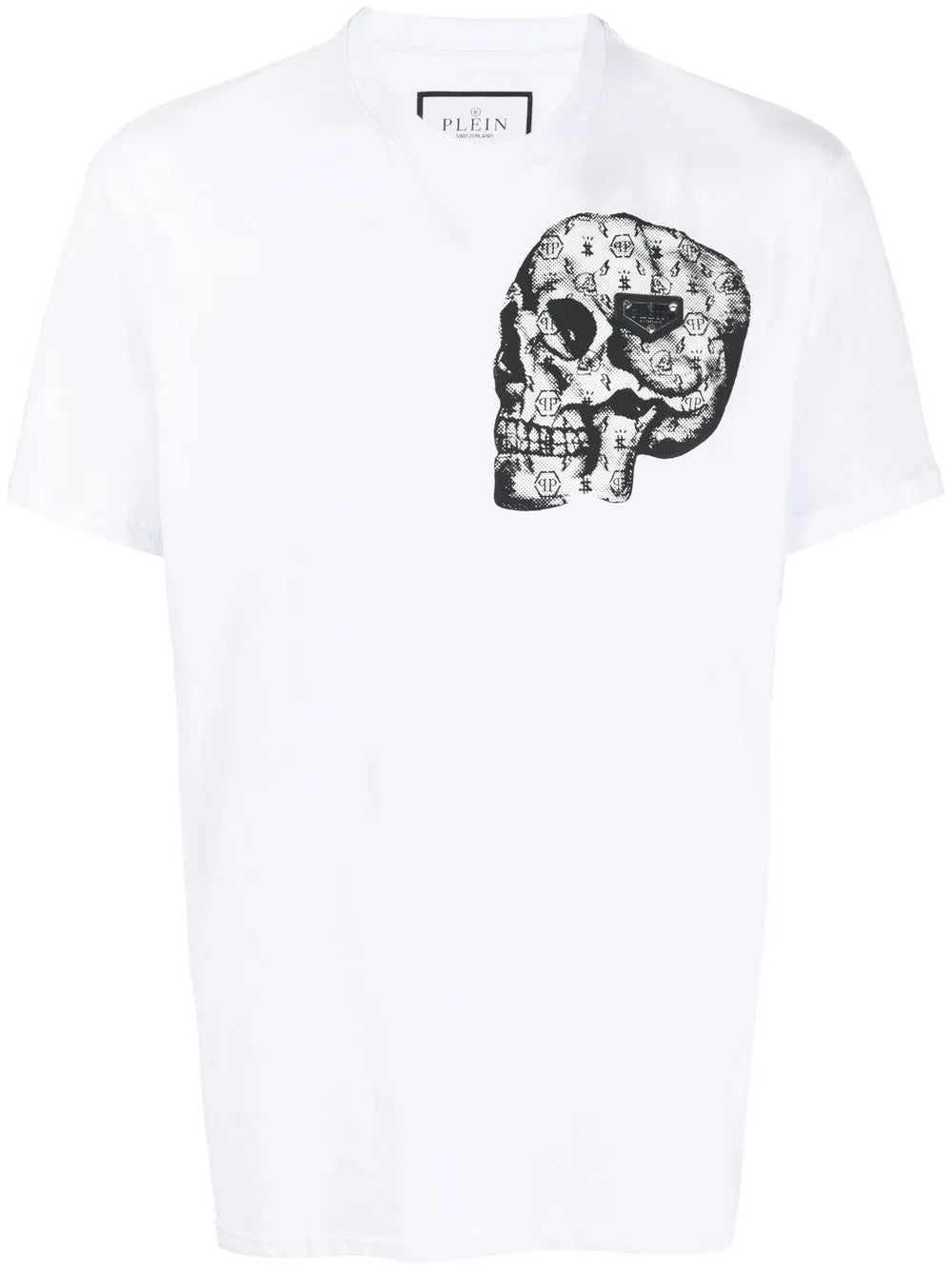 Skull-Print Crew-Neck T-Shirt