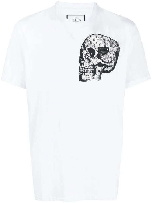 Skull-Print Crew-Neck T-Shirt