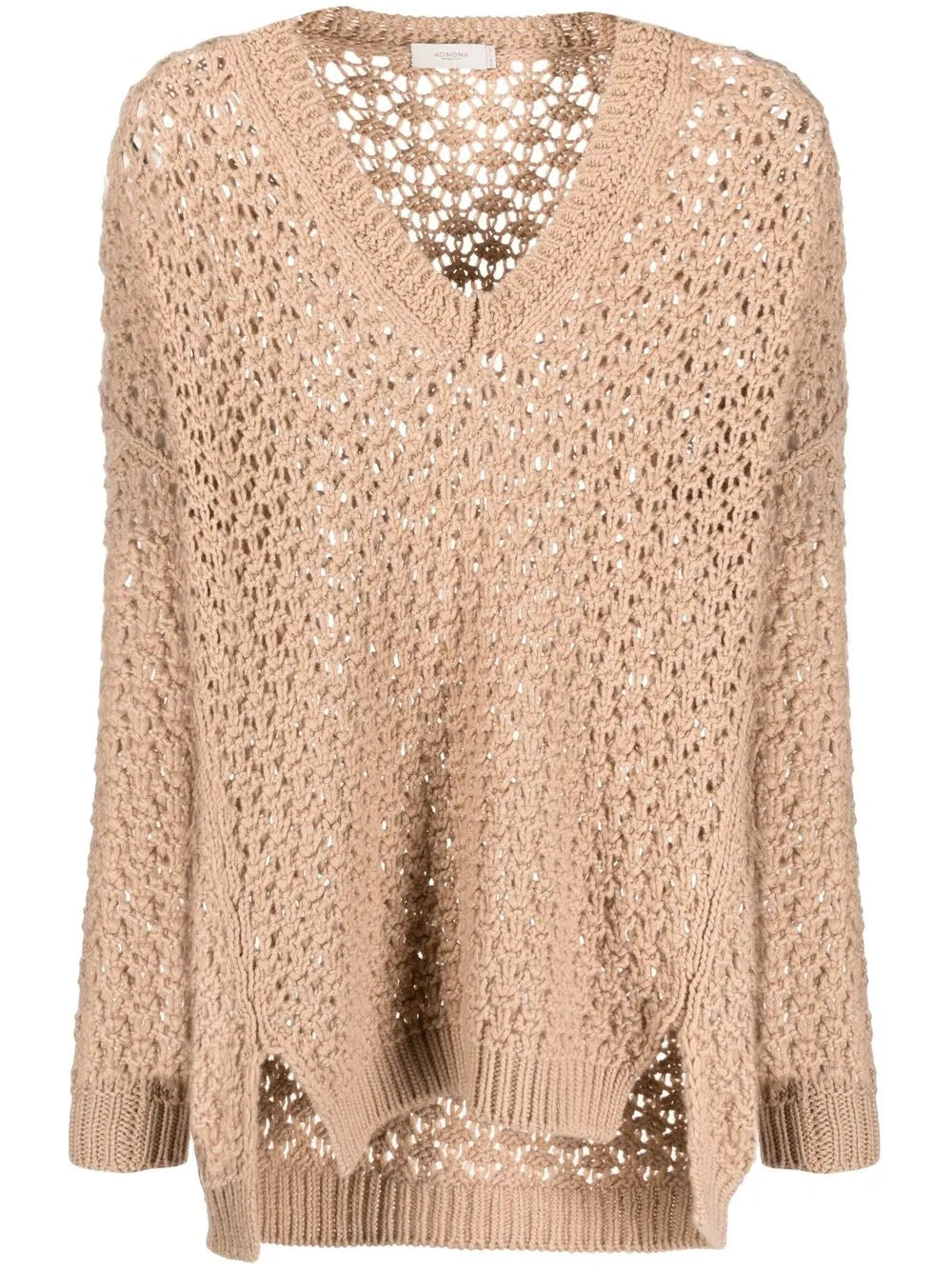 V-Neck Woven Jumper