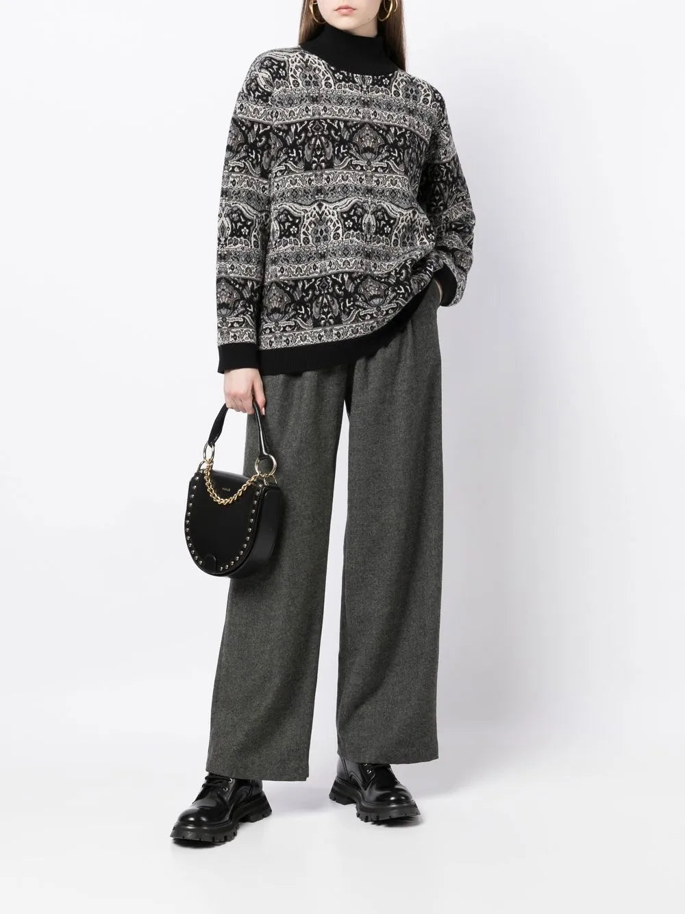 Lupetto Jacquard-Pattern Sweater