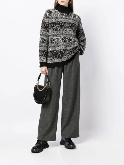Lupetto Jacquard-Pattern Sweater