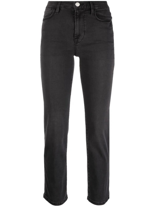 Cropped Straight-Leg Jeans