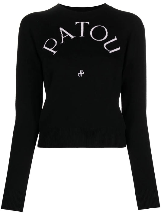Logo-Print Wool-Blend Jumper