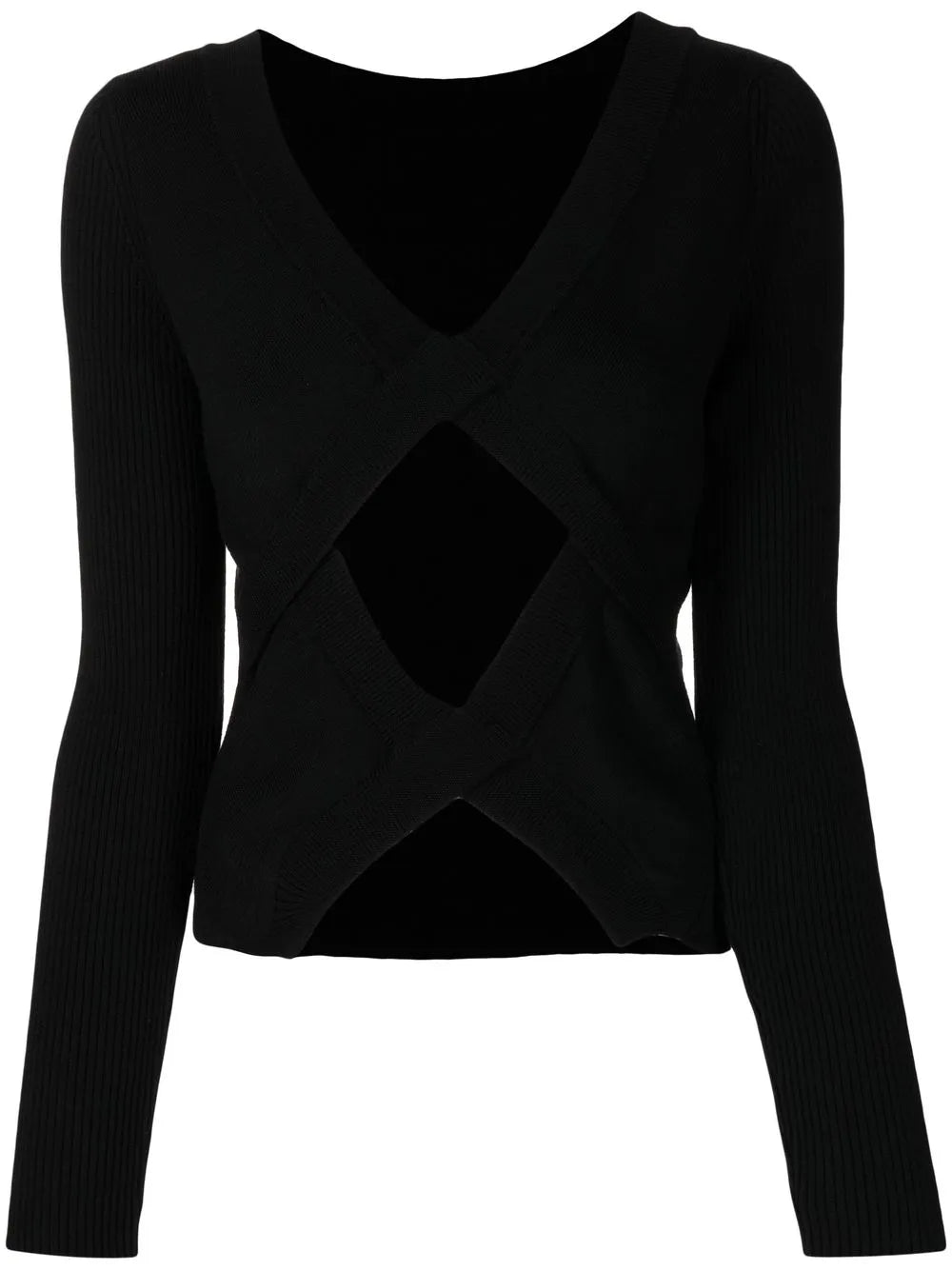 Cut-Out Virgin Wool Jumper