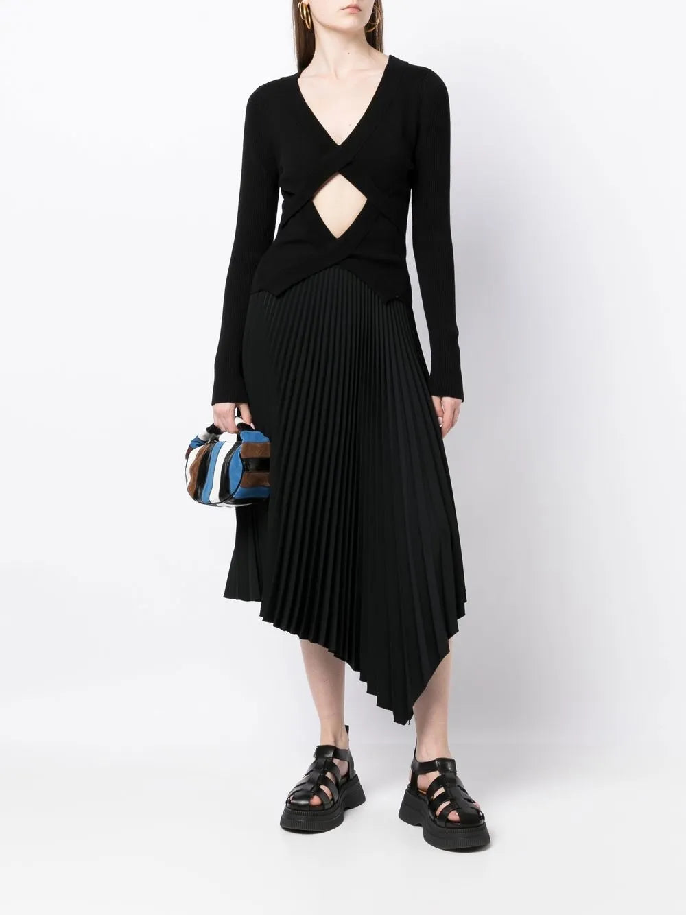 Cut-Out Virgin Wool Jumper