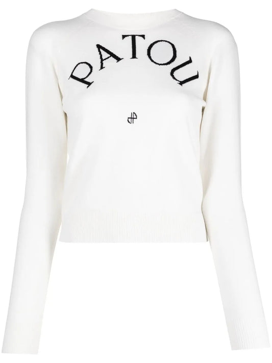Logo-Print Wool-Blend Jumper