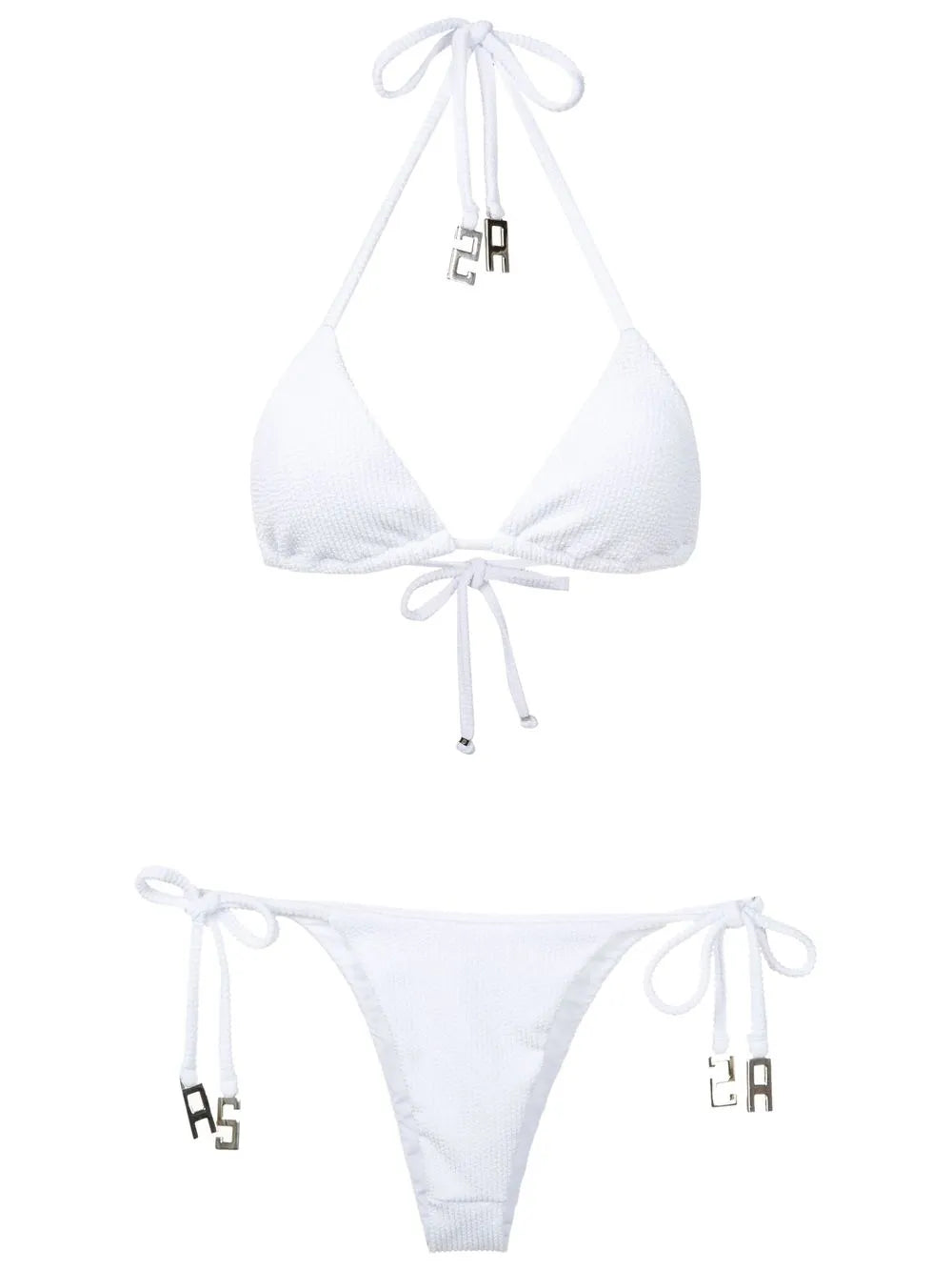 Ribbed Triangle-Shape Bikini