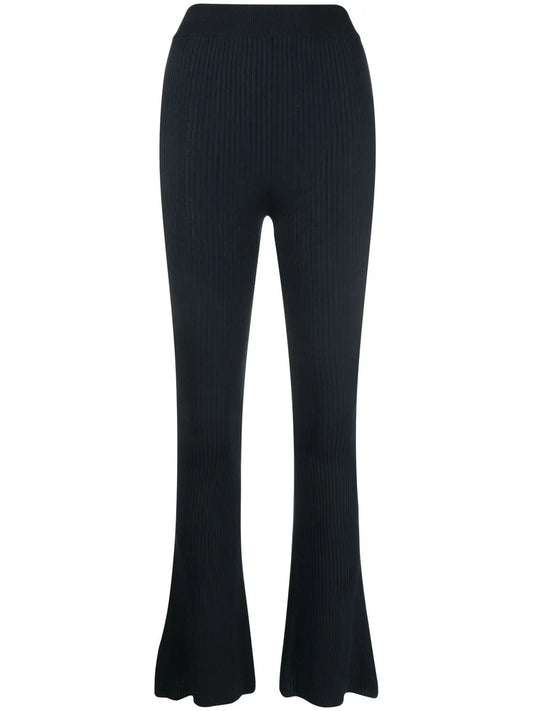 Ribbed Flared Trousers