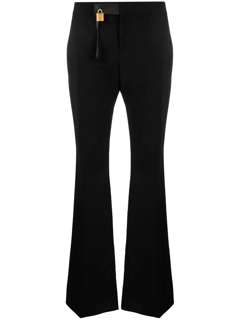 Mid-Rise Flared Trousers