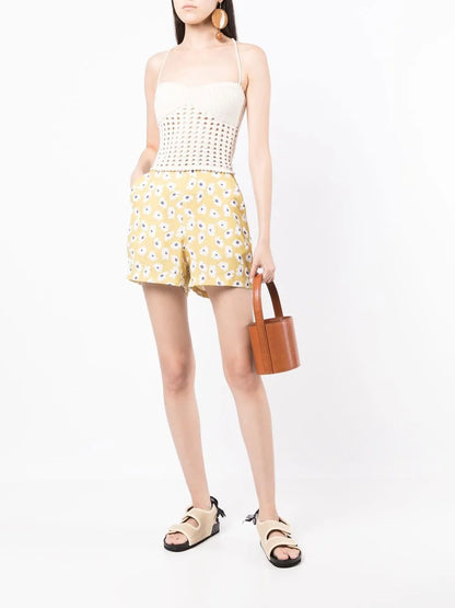 Daisy-Print Shorts