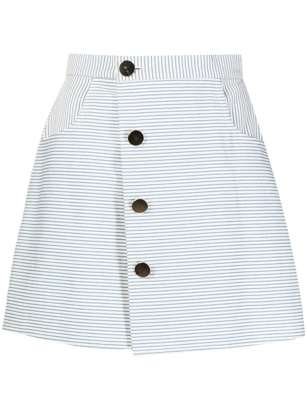 Pinstripe-Print Skirt