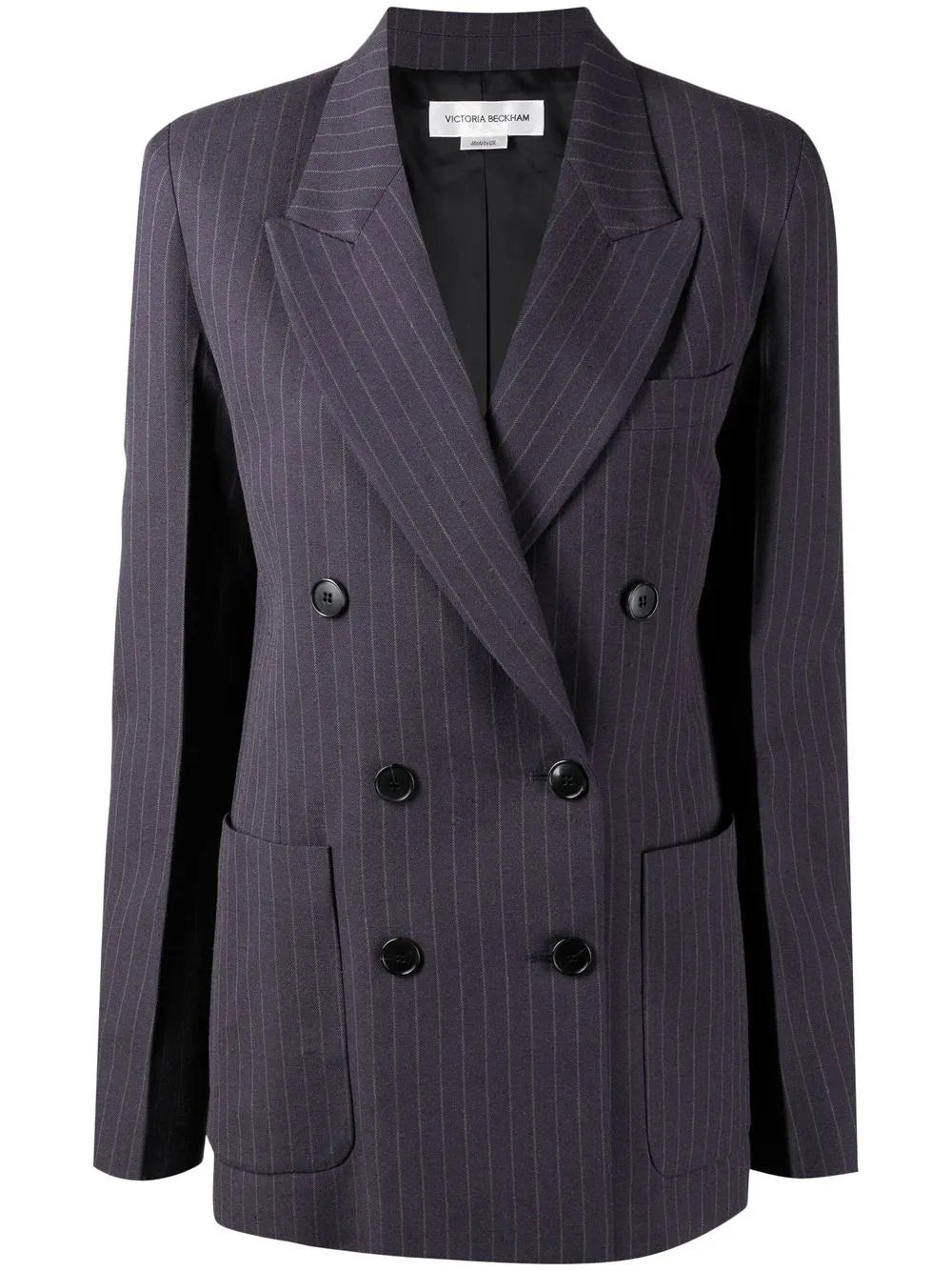 Striped Double-Breasted Blazer