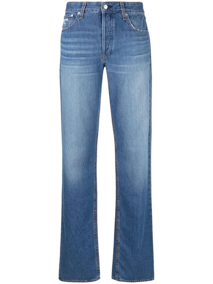 High-Waisted Bootcut Jeans