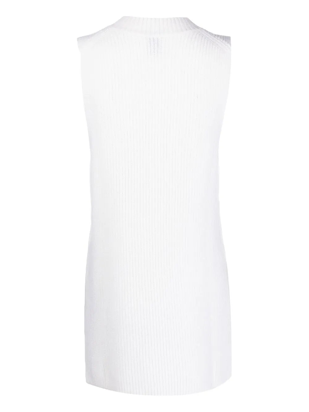 V-Neck Ribbed-Knit Top