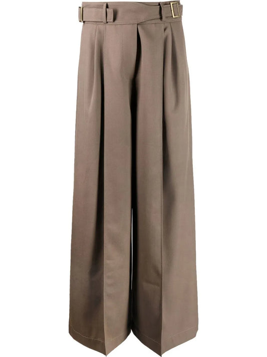 Wide-Leg Tailored Trousers