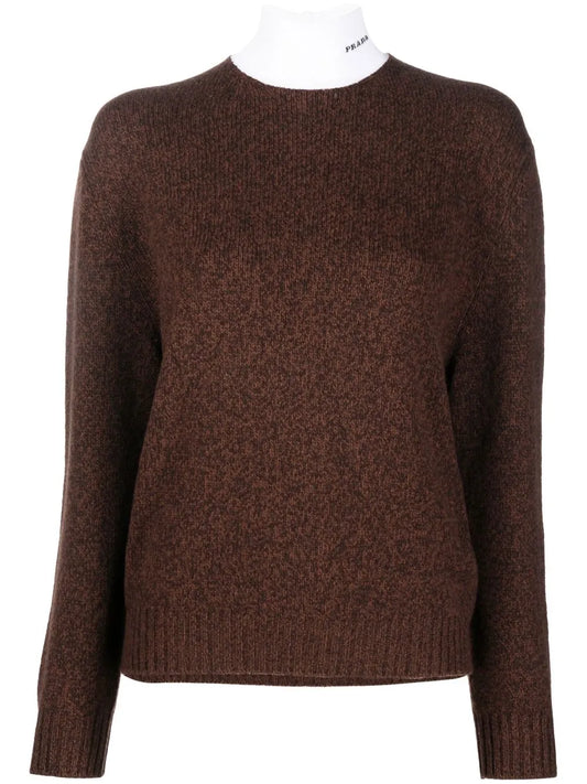 High-Neck Wool-Cashmere Jumper