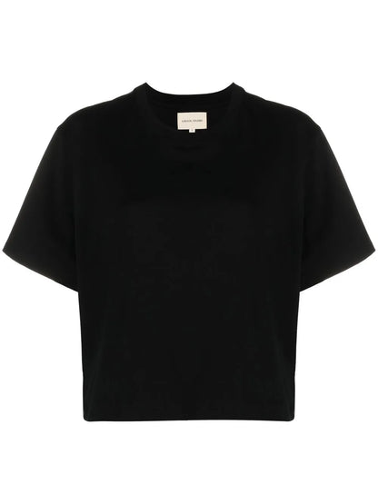 Crew-Neck Straight-Hem T-Shirt