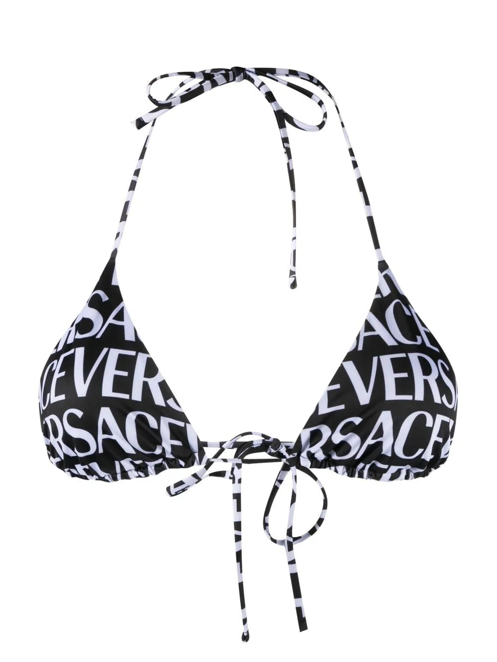Logo-Print Triangle Bikini Top