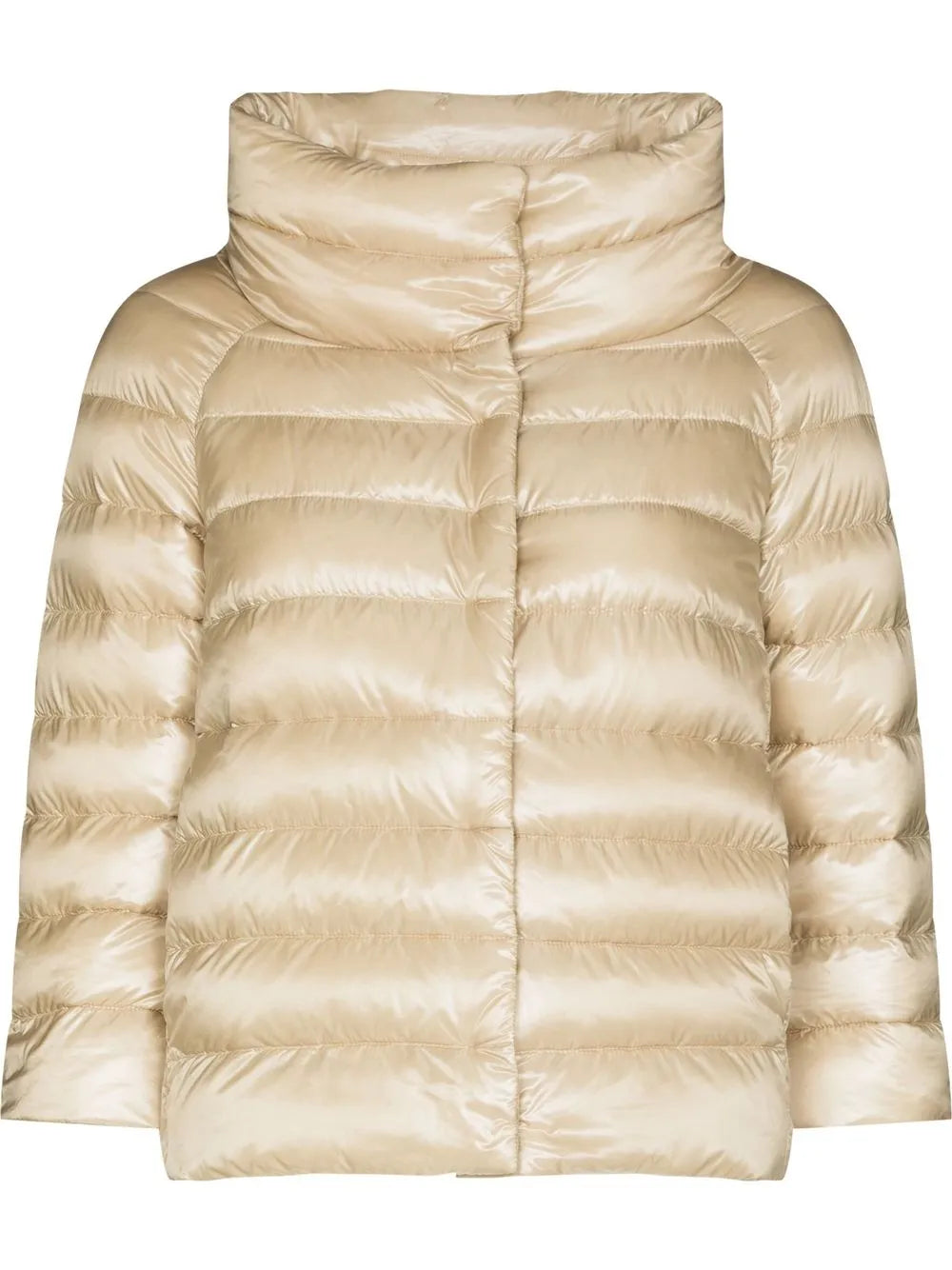 Ultralight Quilted High-Shine Puffer Jacket