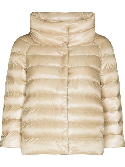 Ultralight Quilted High-Shine Puffer Jacket