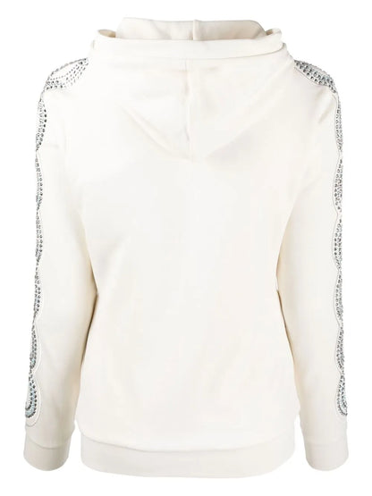 Crystal Cable Embellished Hoodie