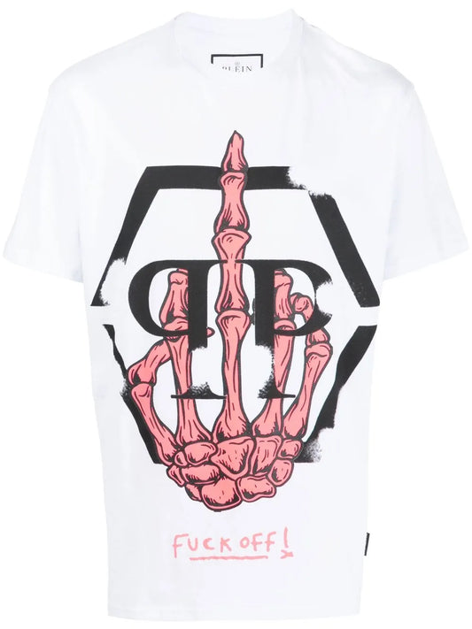 Skeleton Logo Crew-Neck T-Shirt