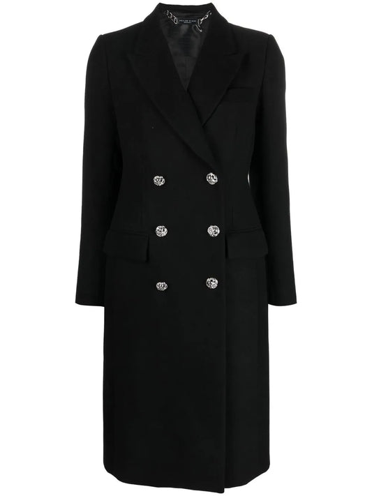 Double-Breasted Mid-Length Coat