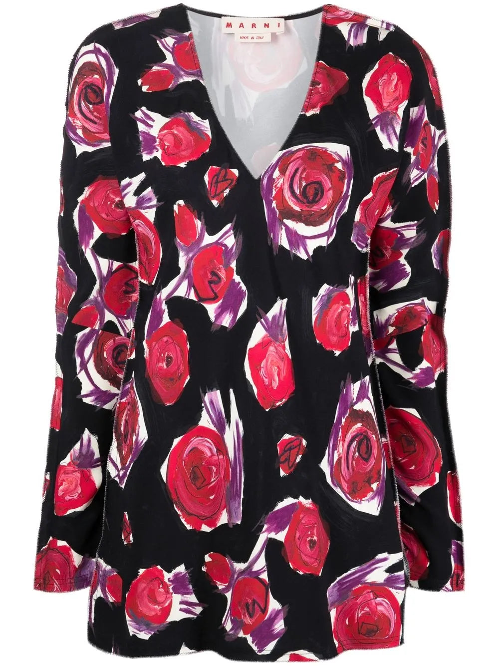 Rose Print Top