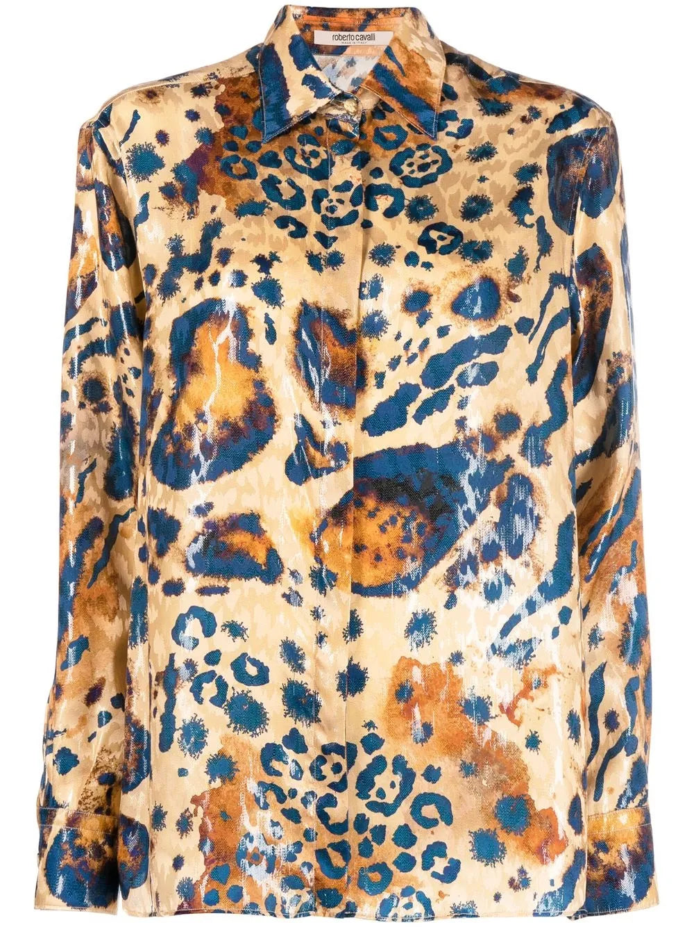 Leopard-Print Concealed Shirt