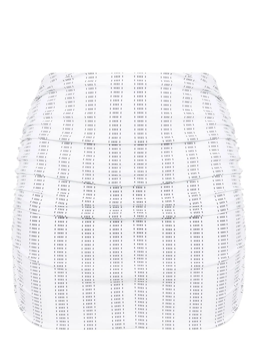 Stripe-Print Mini Skirt