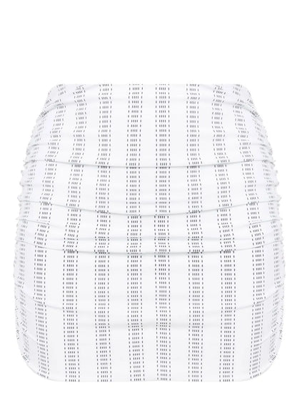 Stripe-Print Mini Skirt