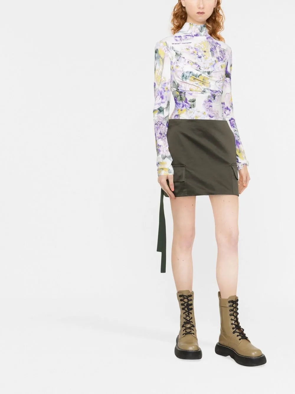 Pattern Print Long-Sleeve T-Shirt