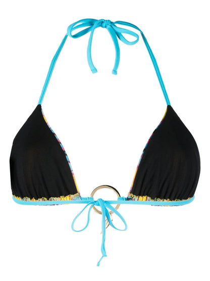 Logo-Charm Bikini Top