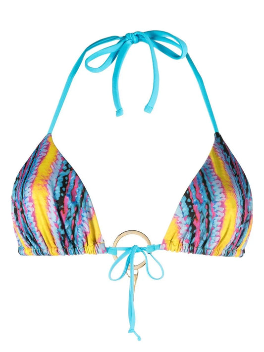 Logo-Charm Bikini Top