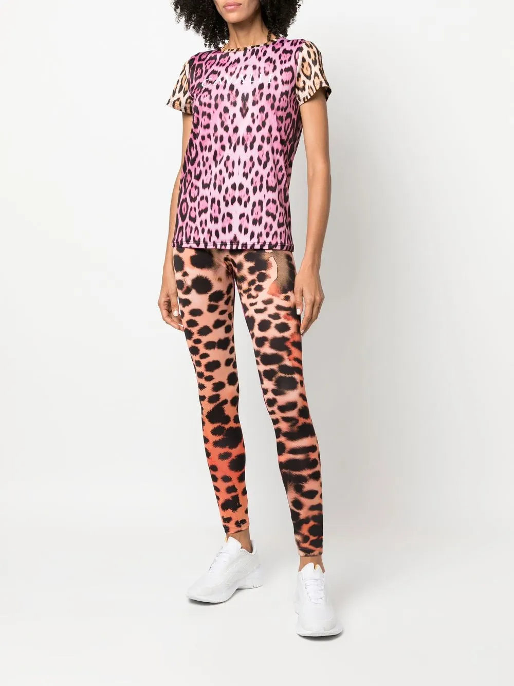 Leopard-Print Logo T-Shirt