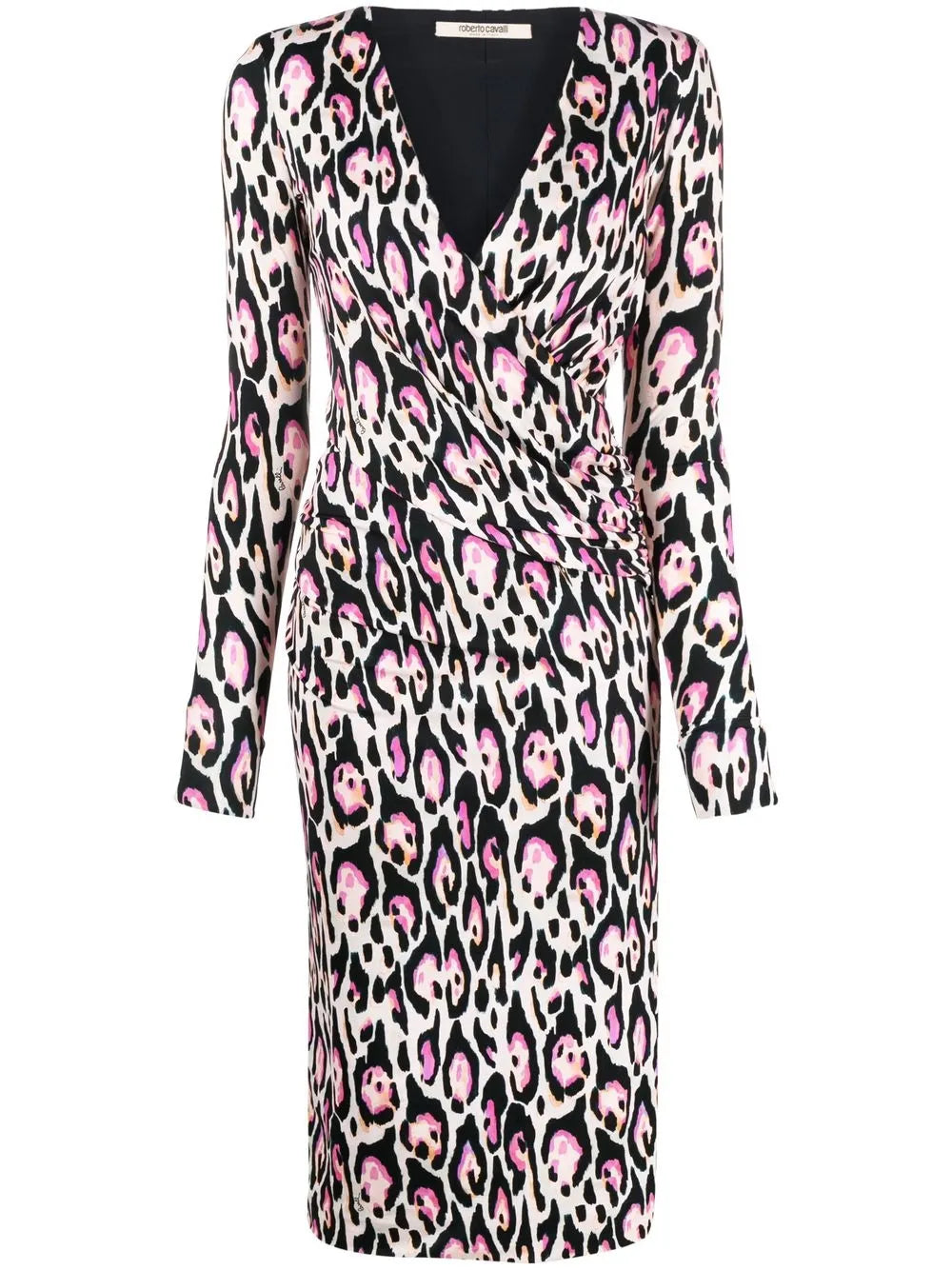 Leopard Print Wrap Dress