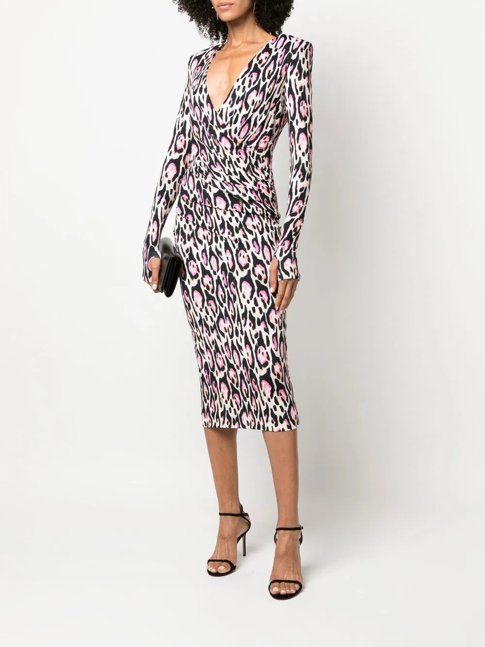 Leopard Print Wrap Dress