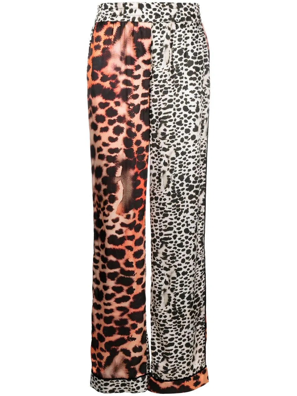 Leopard Print Panelled Trousers