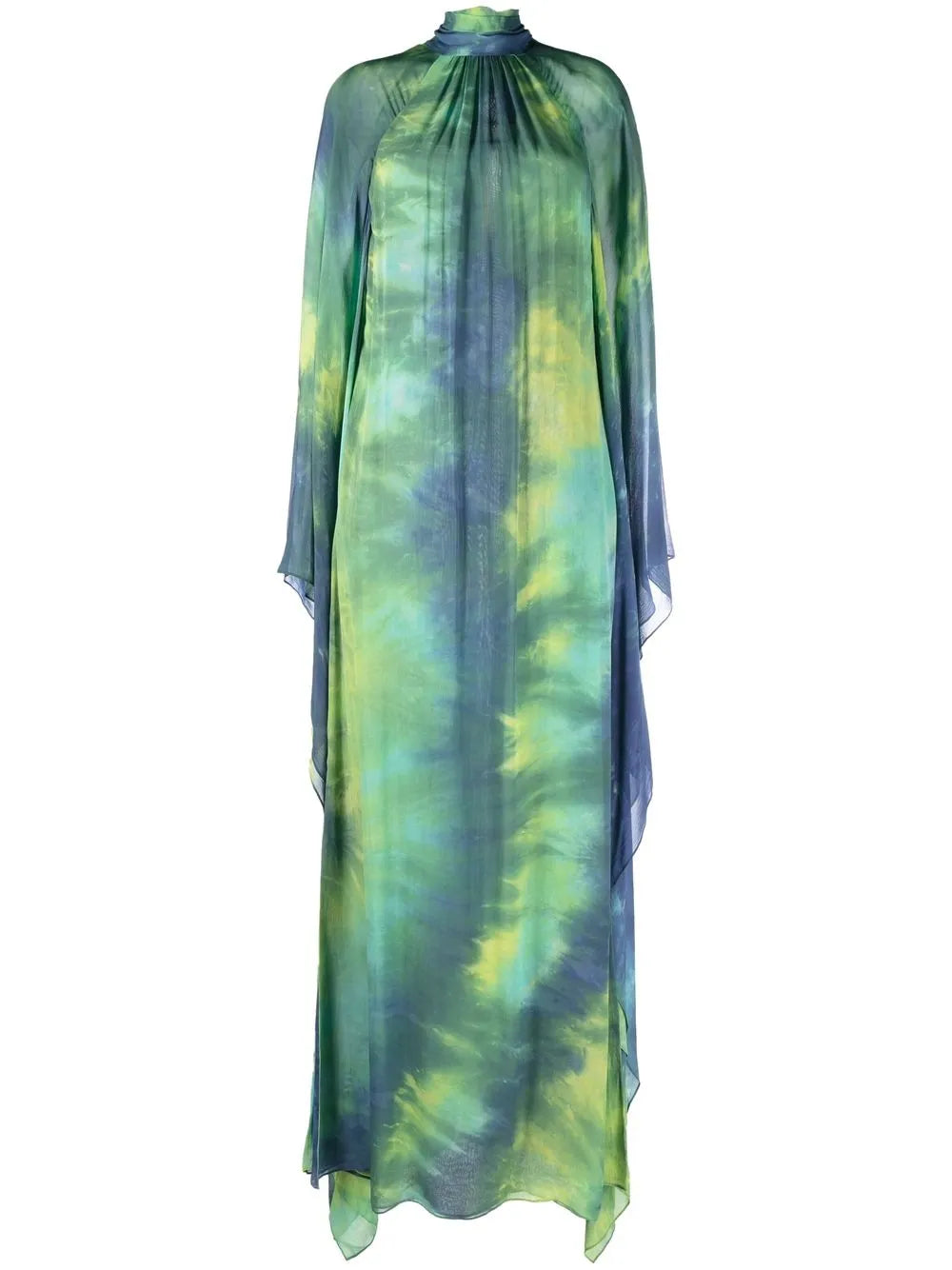 Tie-Dye Floor-Length Dress