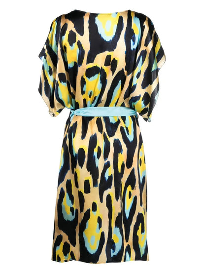 Leopard Print Beach Dress