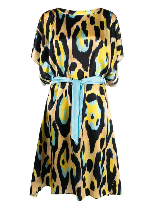 Leopard Print Beach Dress