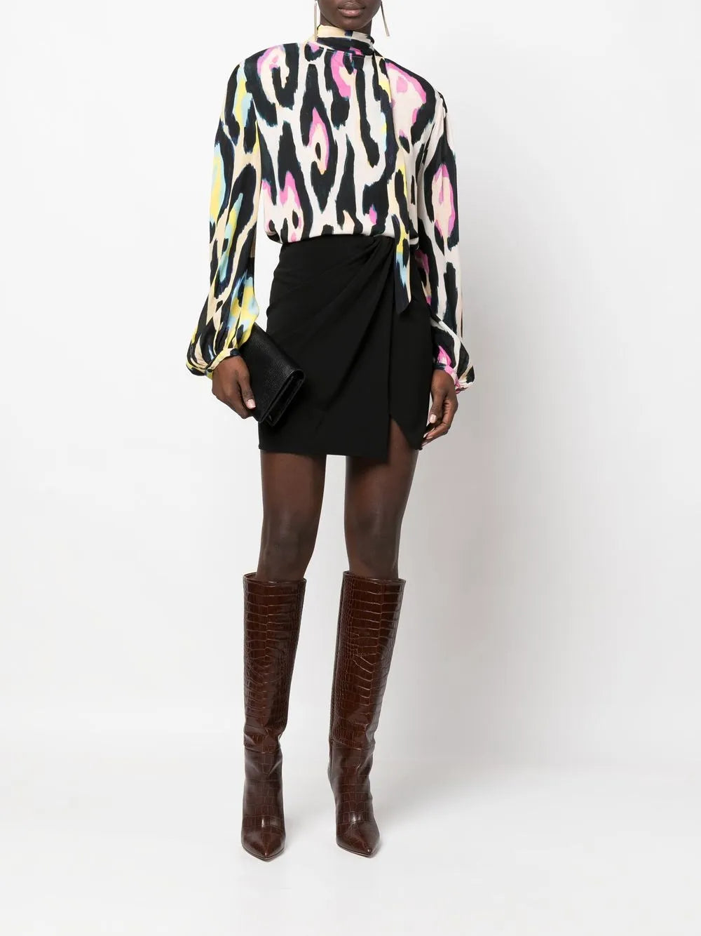 Leopard Print Long-Sleeve Shirt