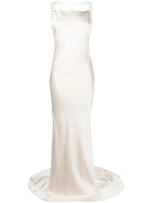 Satin Fishtail Gown