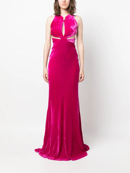 Velvet Cut-Out Dress